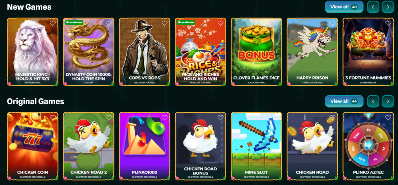 Come iniziare la registrazione su Slotrize